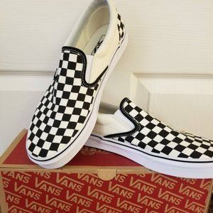 VANS Original Checkered Board Slip On. Mens 10.5